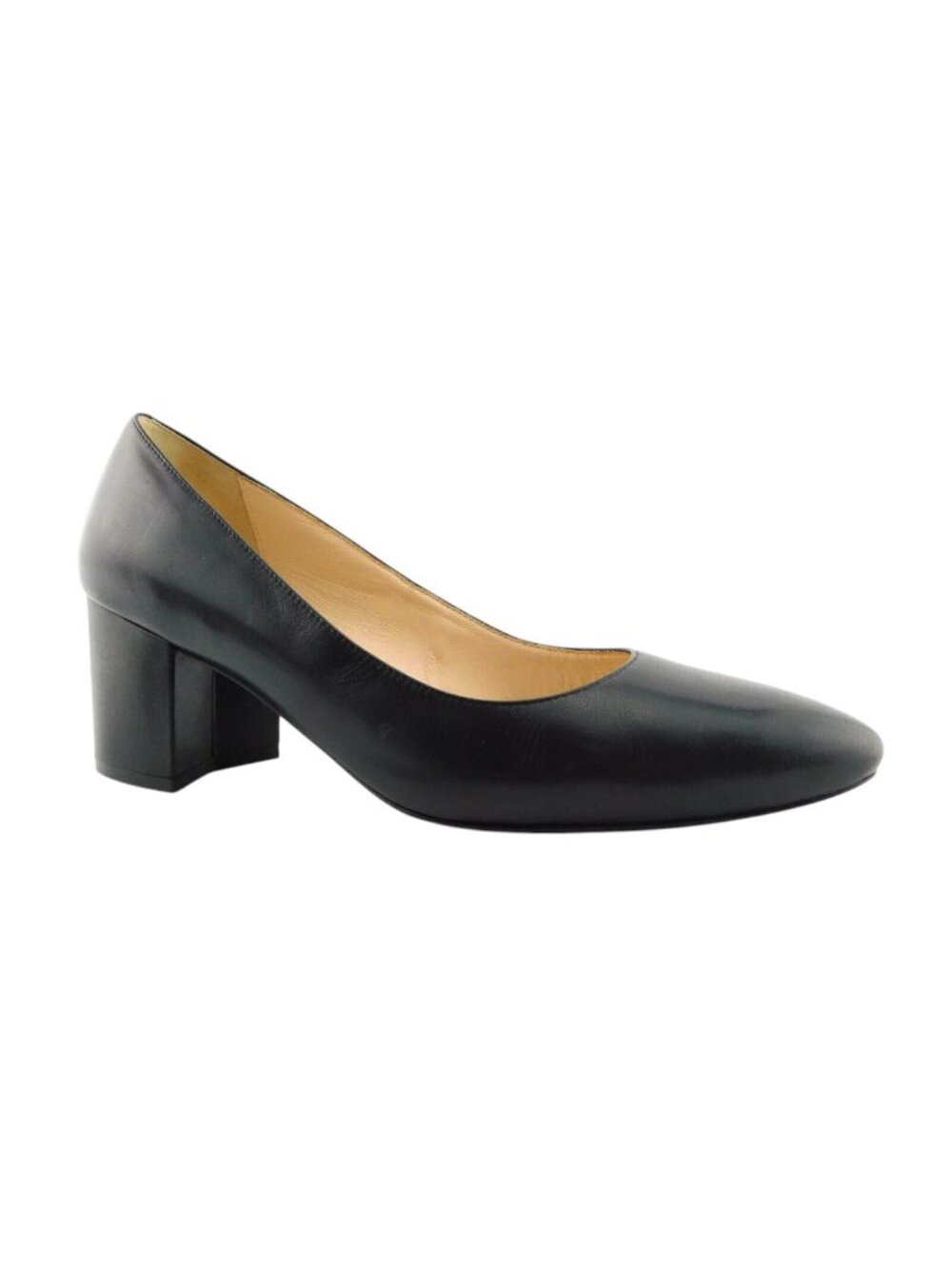 COLE HAAN Black Leather Block Heel Pumps 11